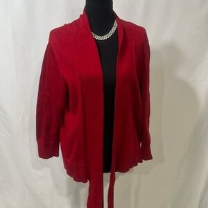 Chic Red Women's Cardigan